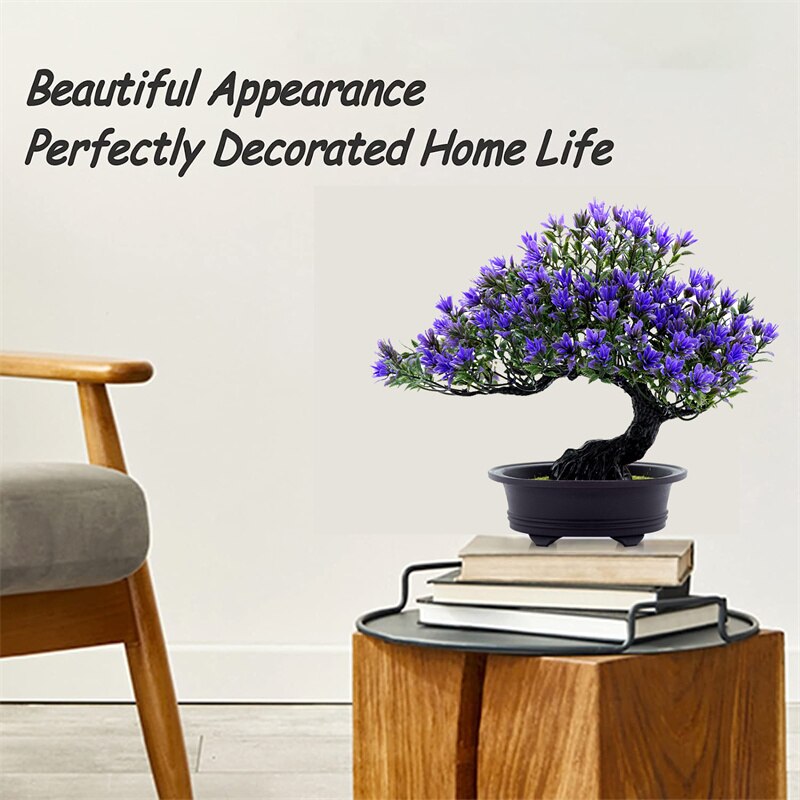 Bonsai Artificial Decorativo Para Interiores Violeta Design Realista