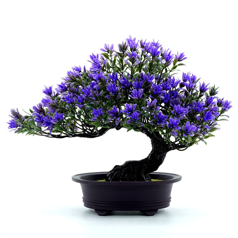 Bonsai Artificial Decorativo Para Interiores Violeta Design Realista