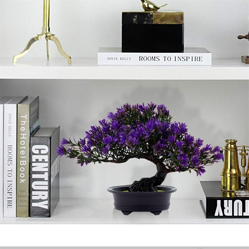 Bonsai Artificial Decorativo Para Interiores Violeta Design Realista