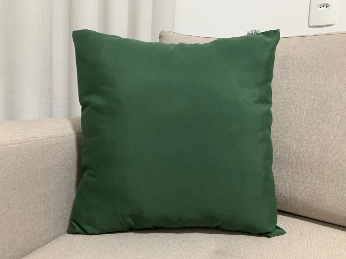 Kit 4 Capas Almofadas Decorativa 40x40 Verde Coqueiro