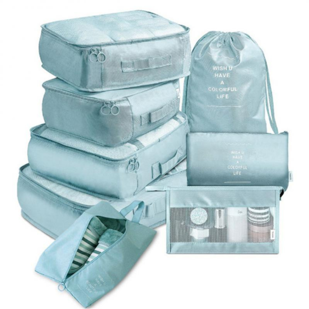 Kit Organizador de Guarda Roupa e Malas 8 Peças