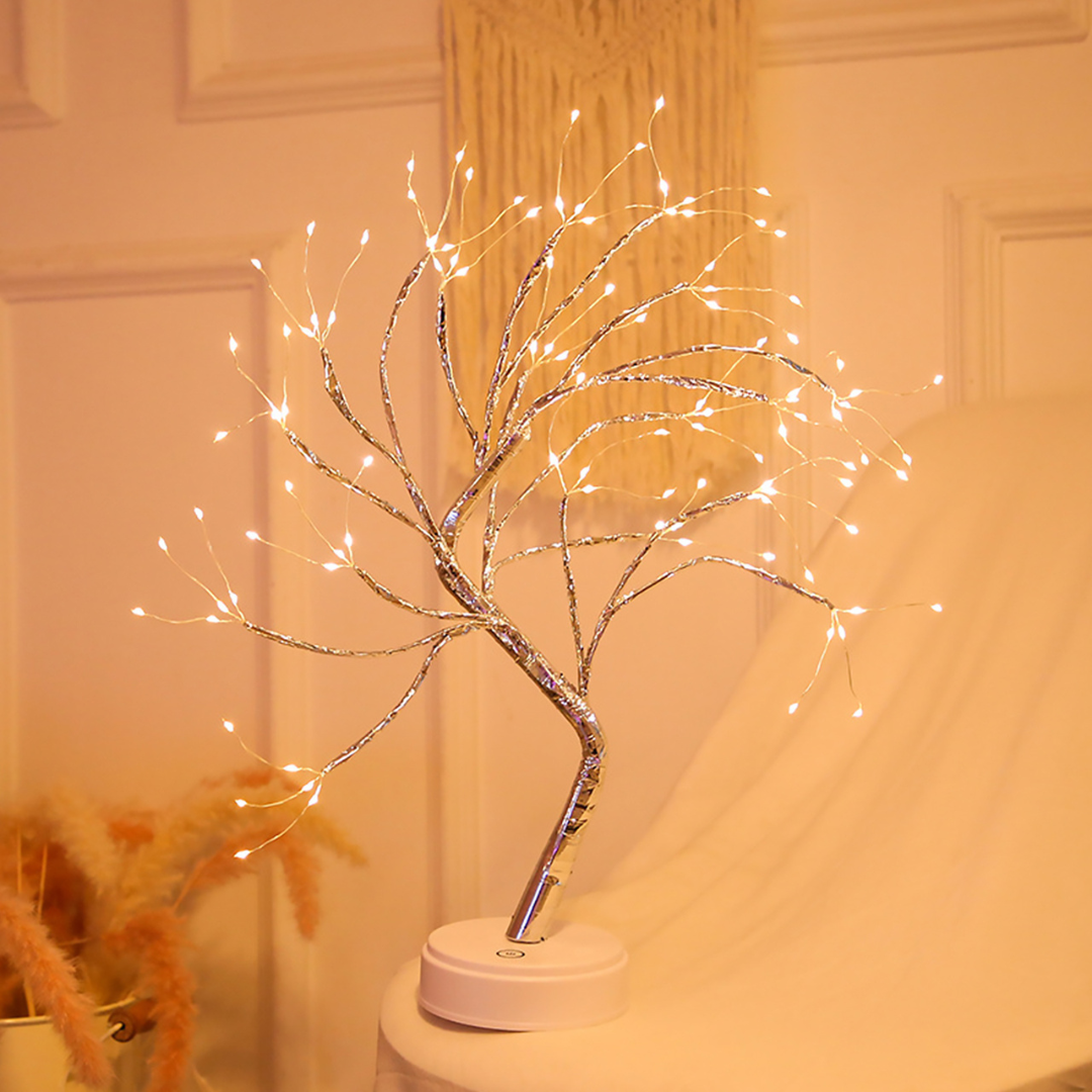 Luminária de Mesa Decorativa Árvore da Vida Dobrável em LED